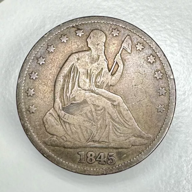 1845-O Seated Liberty Half Dollar 50c Fine+ Condition GREAT EXAMPLE COIN!!!