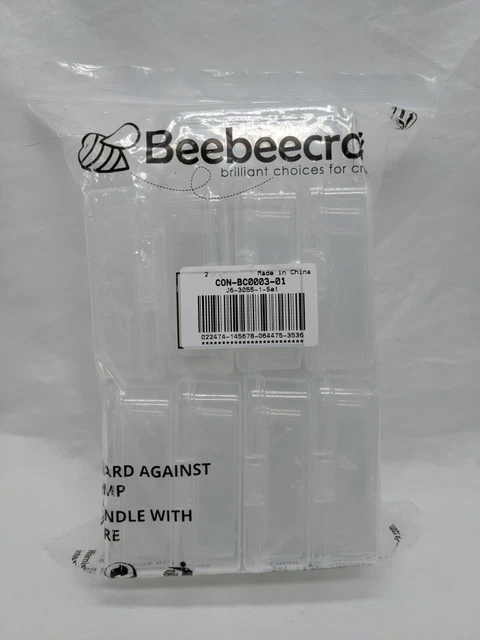 Lot Of (27) BeeBeecraft Clear Square Storage Jewelery Board Game Component