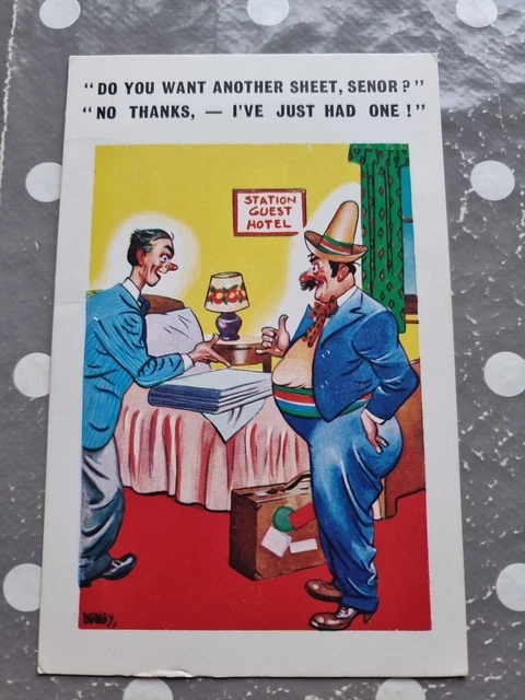 Vintage Saucy Seaside Comic Postcard Constance Series No M2363 By Dudley