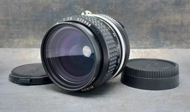 [Near Mint w/Filter] Nikon NIKKOR AI 28mm f/2.8 MF Wide Angle Lens From JAPAN