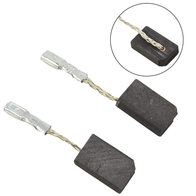 2 Paires Balais Charbon Pour Meuleuse Winkelschleifer PWS1800 - 22x16x6.3mm - Carbone/Métal