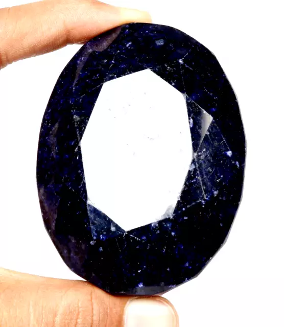 1012 Ct. Natural Huge Blue Sapphire Oval Faceted Cut Loose Gemstone Jewelry Gift