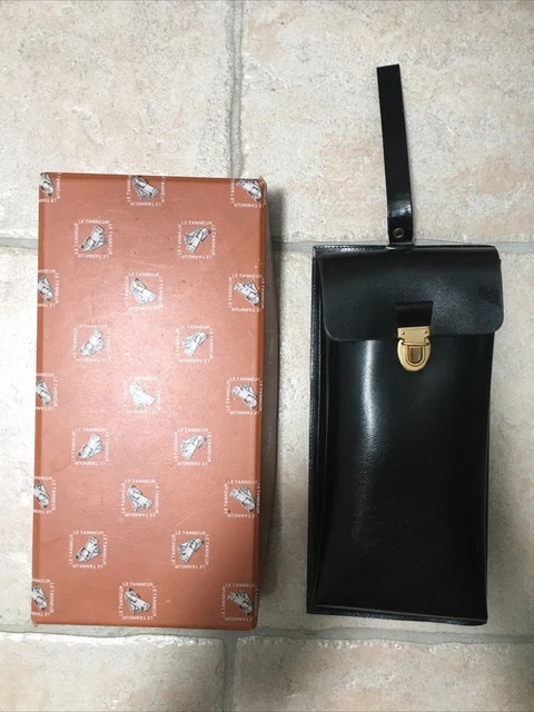 LE TANNEUR - Porte-carte routière en cuir noir - Vintage / Neuf EUR 25,00 - FR