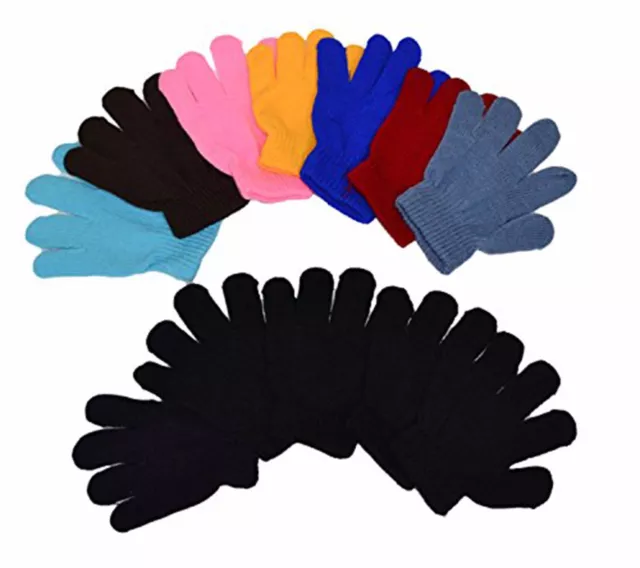 Kids Magic Gloves Children Knit Gloves Toddlers 12 Pairs 1 to 6 years NEW YORK
