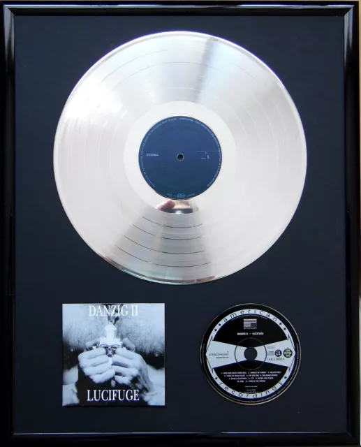 Danzig II - Lucifuge gerahmte CD Cover +12"Vinyl goldene/platin Schallplatte