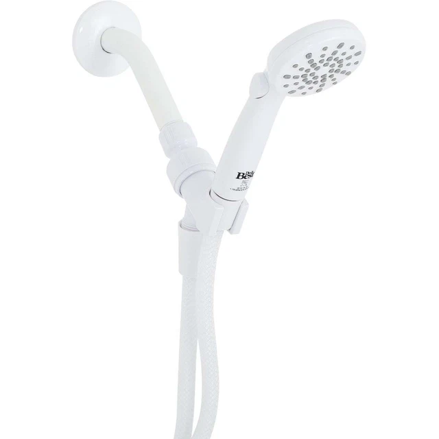 Ducha de mano Home Impressions 2 aerosoles 1,8 GPM, blanca 713701 WH hogar