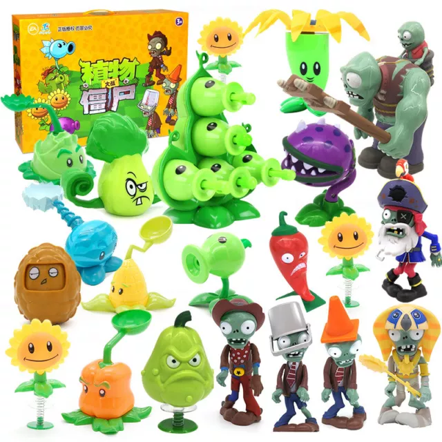 Game Plants VS Zombies Action Figure PVZ Pea Shooter & Zombie Set