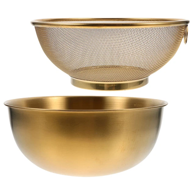 2 Pcs Colino Cucina Filtro Per La Pulizia Del Riso Acciaio Inossidabile