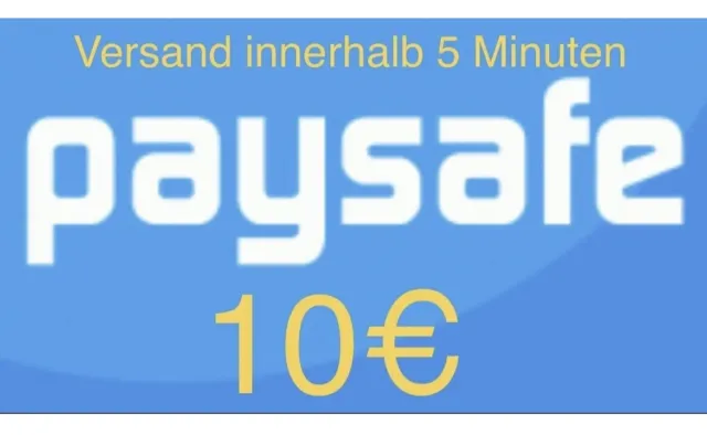 PaySafeCard 10€ Guthaben - Versand innerhalb 5 Min - Beschreibung Beachten