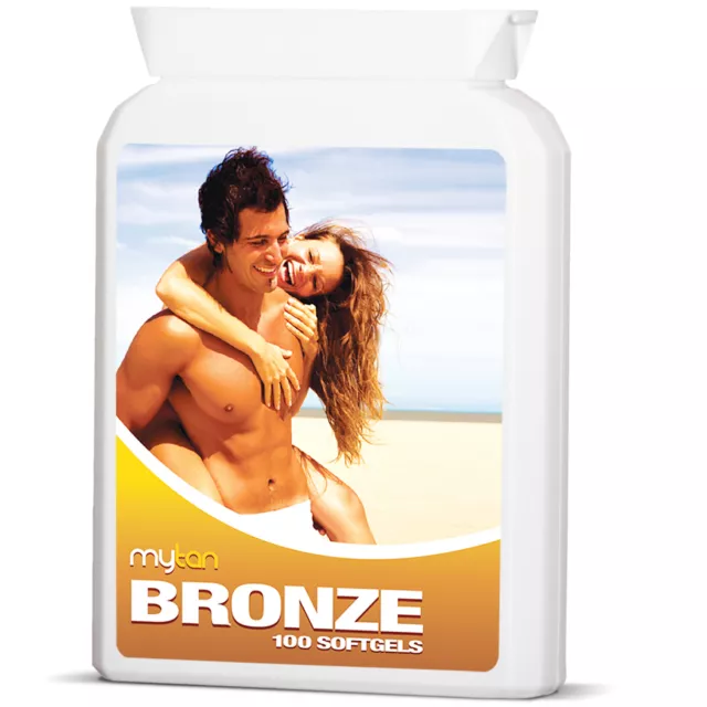 MyTan Bronze Tanning Pills - Safe, Natural Sun Tan Supplement -  Plant Extracts