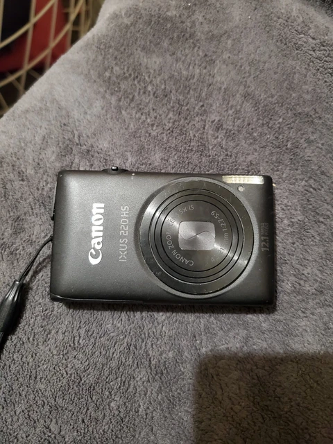 Appareil Photo Compact Canon IXUS 117 HS 12,1 MP Noir - Zoom 4x - Occasion Fonctionnel - Parfait Débutant