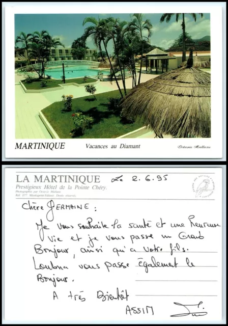 MARTINIQUE Postcard - Prestigieux Hotel de la Pointe Chery GG12