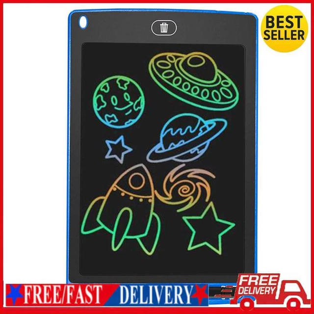 Tablet de escritura digital LCD de 8,5 pulgadas tablero de dibujo portátil para niños (azul colorido)
