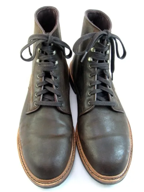 Allen Edmonds "HIGGINS MILL" WEATHERPROOF Derby Boots 11.5 D BROWN Waxed (331N)