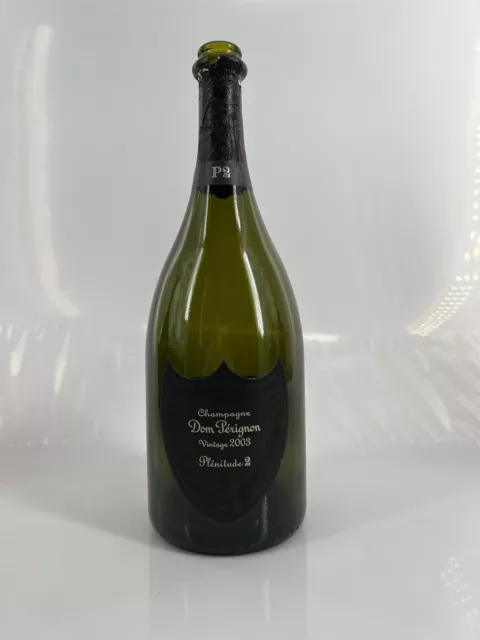 Dom Perignon P2 2003 Plenitude Champagner 0,75l Flasche LEER Empty Deko