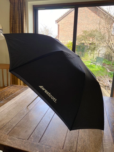 Westcott 43 pulgadas óptico satinado plegable con cubierta negra extraíble - blanco 20