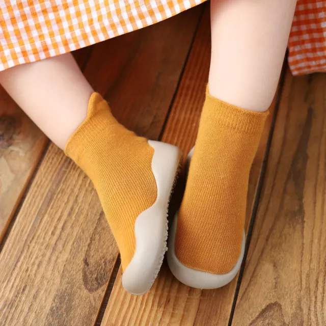 Kids Baby Girl Boys Toddler Anti-slip Slippers Socks Cotton Shoes Winter Warm 2