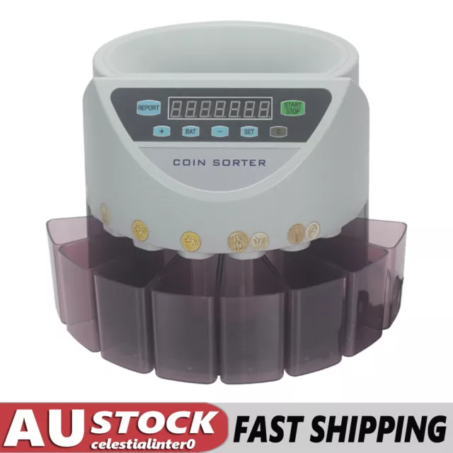 Electronic Coin Sorter Counter Counting Sorting Machine for Australian Coin J9U9