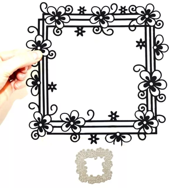 Square Lace Metal Cutting Dies Template for Scrapbook Album Paper Card Embossing 2