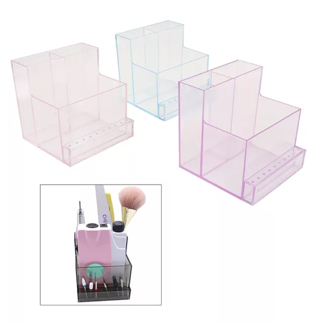 Strumenti per manicure con display per porta punte per trapano per unghie