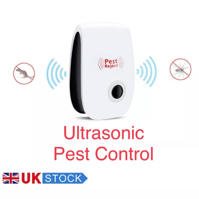 4X Ultrasonic Plug In Pest Repeller Reject Deter Mosquito Mice Rat Spider Insect