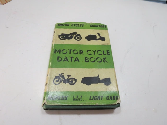 Motorcycle service data book 1960 covers 450 bikes