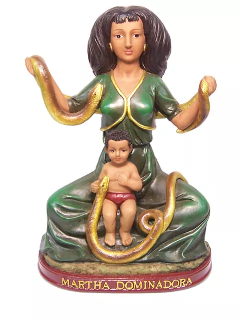 13" Inch Santa Marta Martha Dominadora Dominatrix Dominator imagen Snake Statue