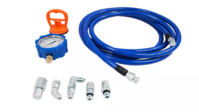 Fuel Pressure Tester Kit 100psi Mechanical For Universal Domestic Import Vehicle