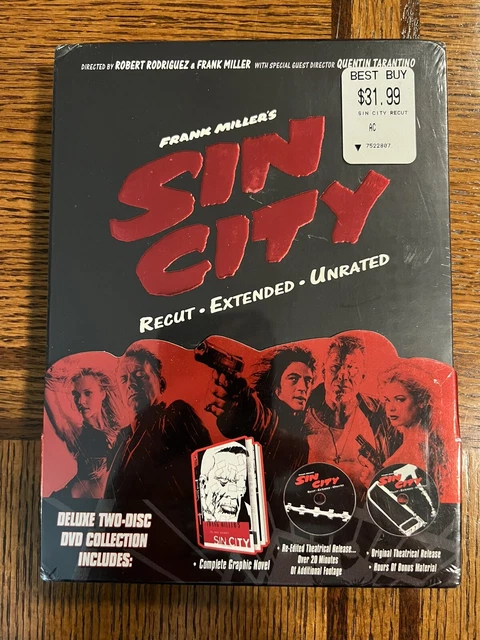 Sin City (DVD, 2011, 2-Disc Set, Recut, Extended, Unrated) Graphic Novel NEW Sin City (DVD, 2011, 2-Disc Set, Recut, Extended, Unrated) Graphic Novel NEW