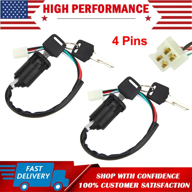2Set Key Ignition Control Switch For Chinese 50cc 90cc 110cc ATV Quad Dirt Bike