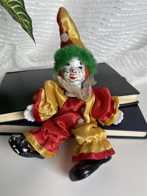 Vintage Porcelain Clown Doll