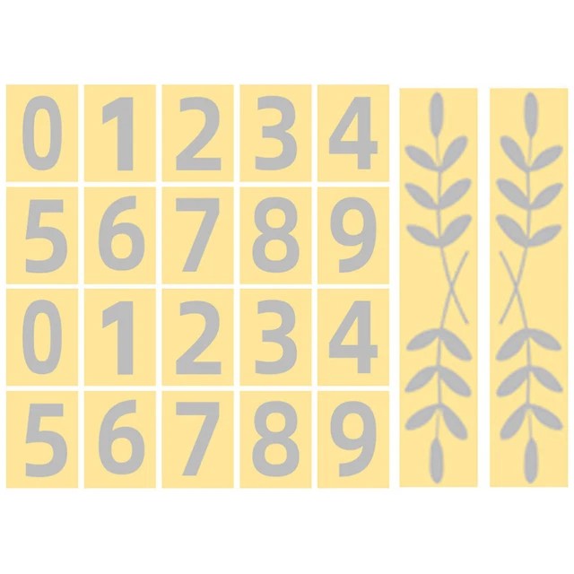 4 SETS HOUSE Number Label Numbers for Mailbox Reflective Stickers £5.78 ...
