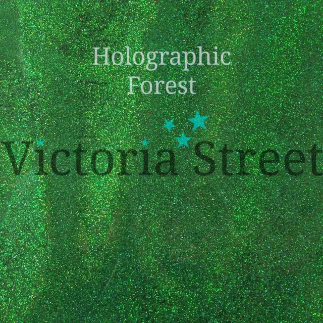 Victoria Street Glitter - Holographic Forest - Fine 0.008" / 0.2mm Dark Green