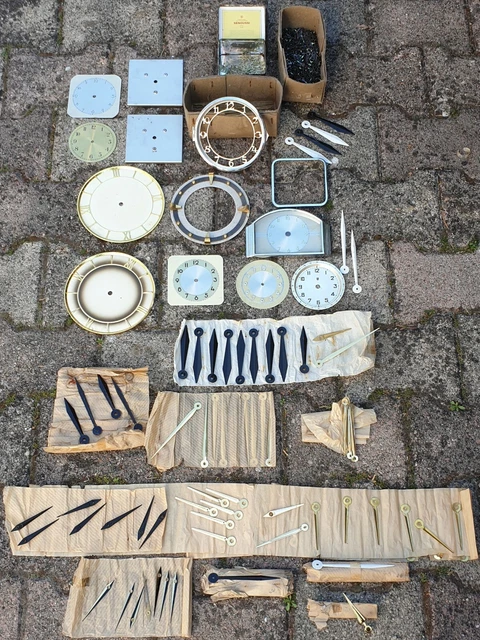 Lot D'aiguilles Pour Horloge/pendule/réveil - Acier, Occasion, Pour Horloger Ou Bricoleur