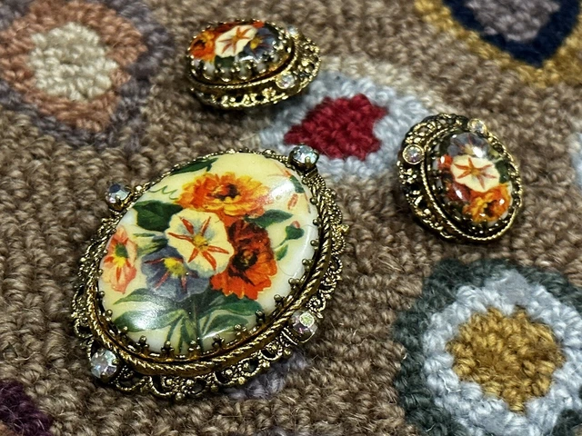Vintage west germany on sale clip on earrings