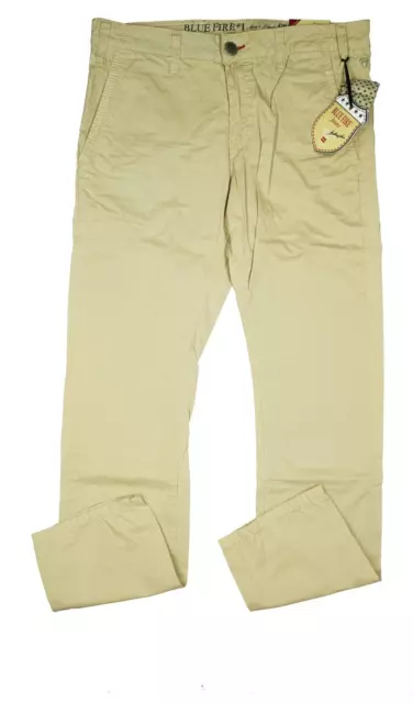 BLUE GRIZZLY Homme Pantalon Jeans Régulier Chino Cargo Tissu W32 L34 Beige EUR 70,54 - PicClick FR