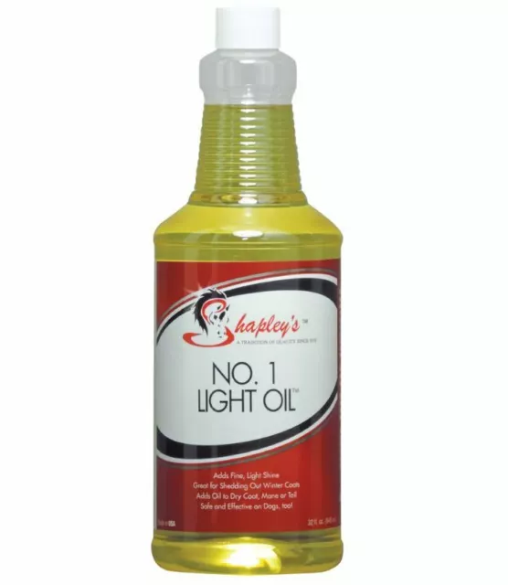 Shapley's No1 Light Oil Softens Coat Adds Shine Detangles Manes & Tails 946ml