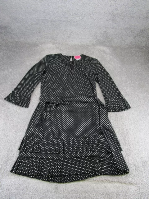 Kate Spade New York Dress Womens 2 Black Polka Dot