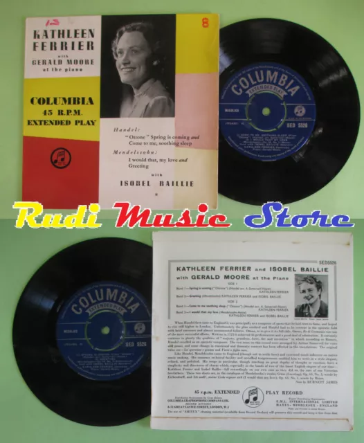 LP 45 7"" KATHLEEN FERRIER GERALD MOORE Spring is coming Greeting Come no cd mc