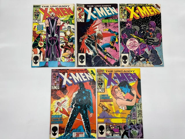 Marvel Comics The Uncanny X-Men No. 200/201/202/203/204/205/207/208/209 (Lot JN)