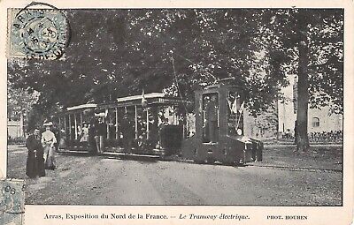 CPA 62 arras exhibition of northern france tramway electrique