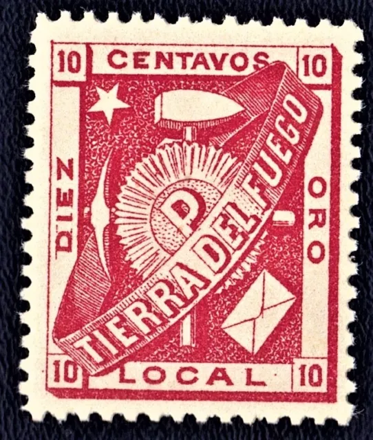 Argentine- Tierra Del Fuego 6 Local Post 6 10 Centavos - Year 1891 -