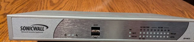 Sonicwall NSA 240 APL19-05C Firewall Network Security Appliance W/Power Adapter