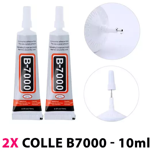 2X tube de colle forte puissante pour bricolage diy reparation bijoux B7000 10ML