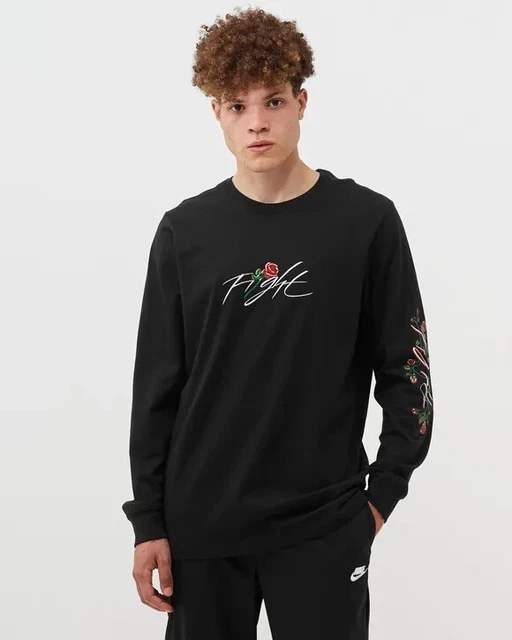 T-shirt a maniche lunghe Nike Air Jordan ""1992 Tour"" da uomo taglia small DQ7386 010 NUOVA CON ETICHETTE