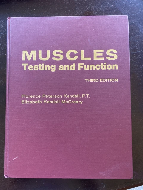 Muscles : Testing and Function by Florence P. Kendall (1983, Hardcover, Revised