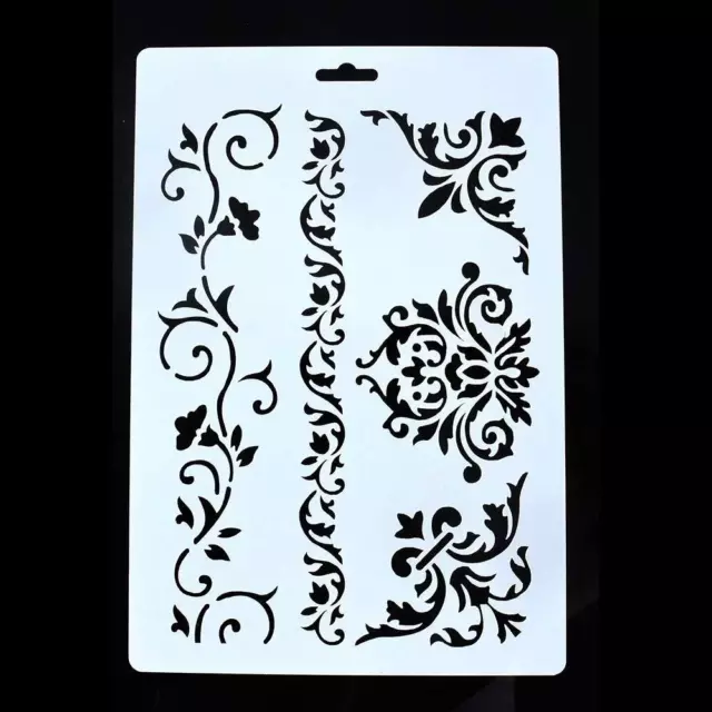 Stencils DIY Decorative Stencil Template For Painting On Walls Furniture Crafts 2