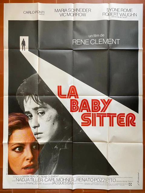 Affiche LA BABY SITTER Rene CLEMENT Maria SCHNEIDER Robert VAUGHN  120x160cm