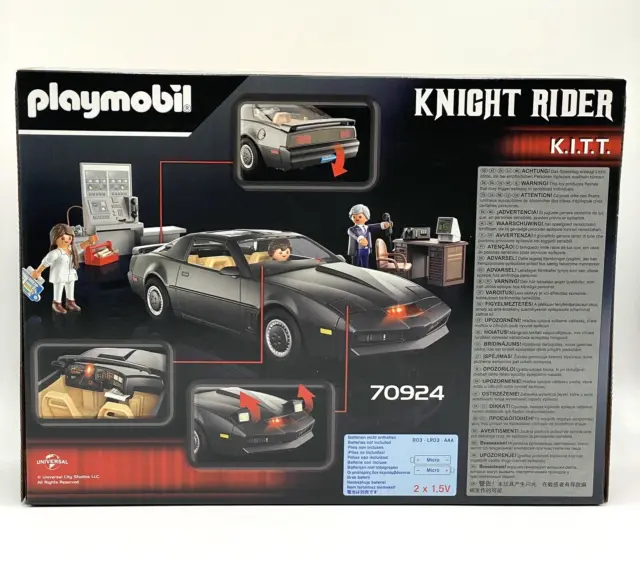 Playmobil 70924 Knight Rider K.I.T.T. Michael Knight TV Serie Auto NEU 4