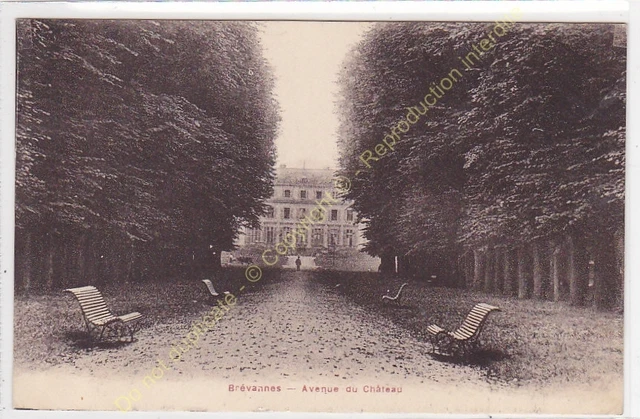 CPA 94450 Limeil Brévannes Avenue of / The Castle Edit Breger